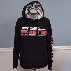 SKEETER Boats Performance, Black Graphic Men, Hoodie Sweatshirt with Bold Design